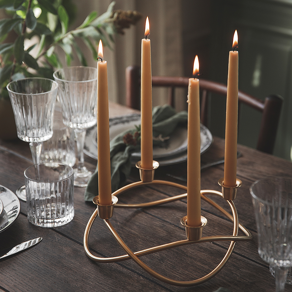 Season Ljusstake 4-armad 26 cm Guld matt