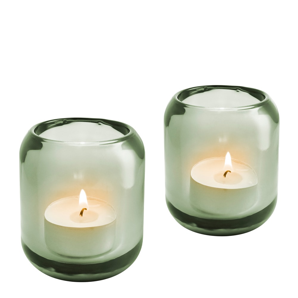 Acorn Ljuslyktor 2-pack Leaf green