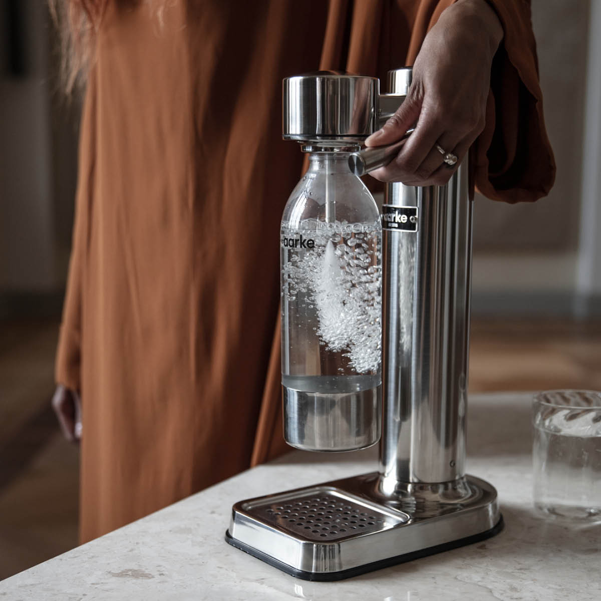 Aarke Carbonator 3 Kolsyremaskin Polerad Stål