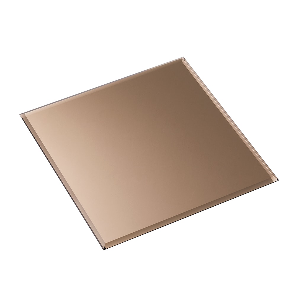 Stoff Nagel Glasbricka 4-kantig Brun