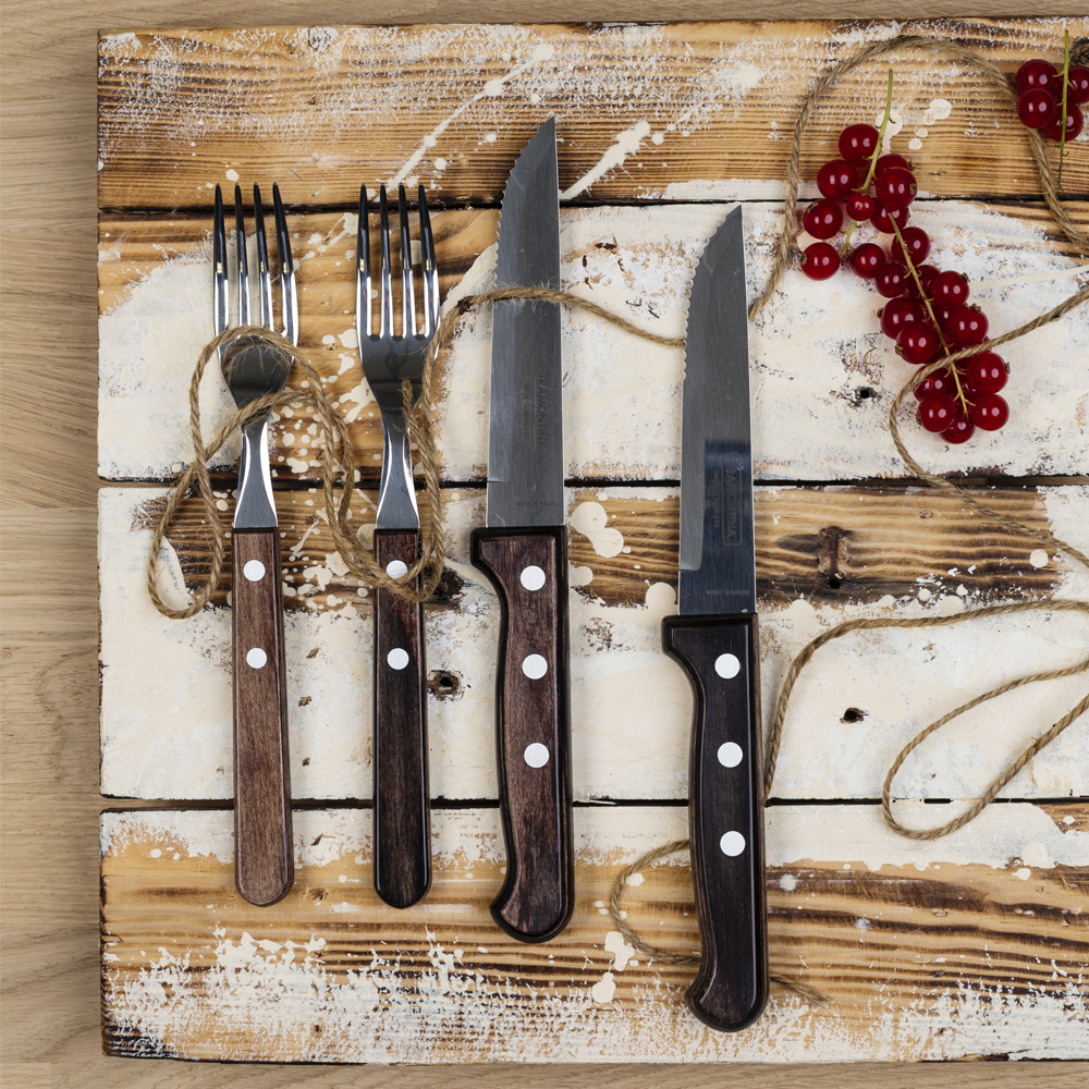 Churrasco Grillbestick Gaffel 21 cm Kromstål