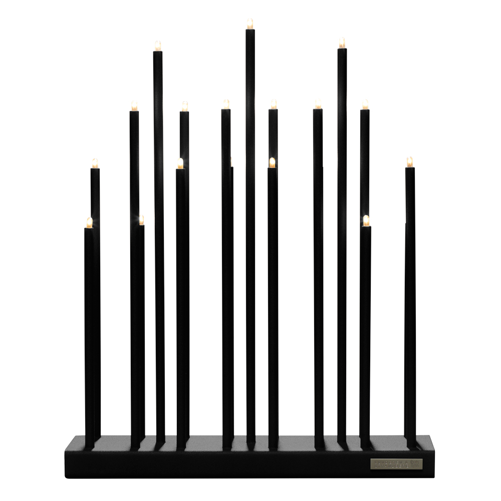 Elflugan Adventsljusstake Original 32x8 cm Kolsvart