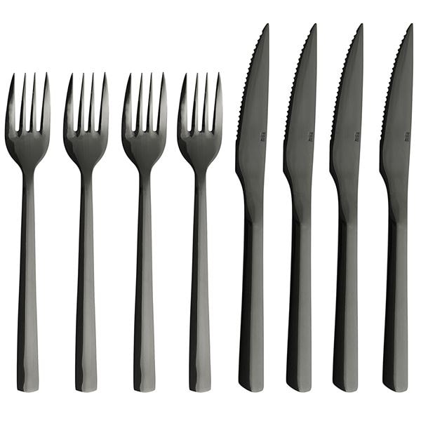 Raw Grillbestick 8 delar Svart