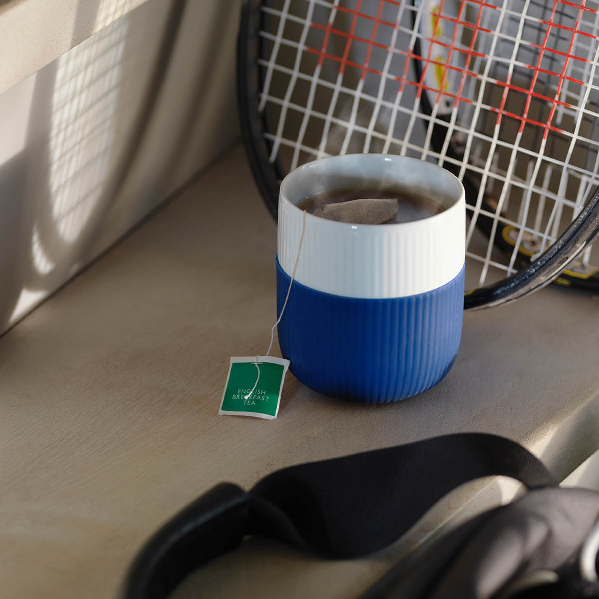 Fluted Contrast Mugg 33 cl Mega Blå