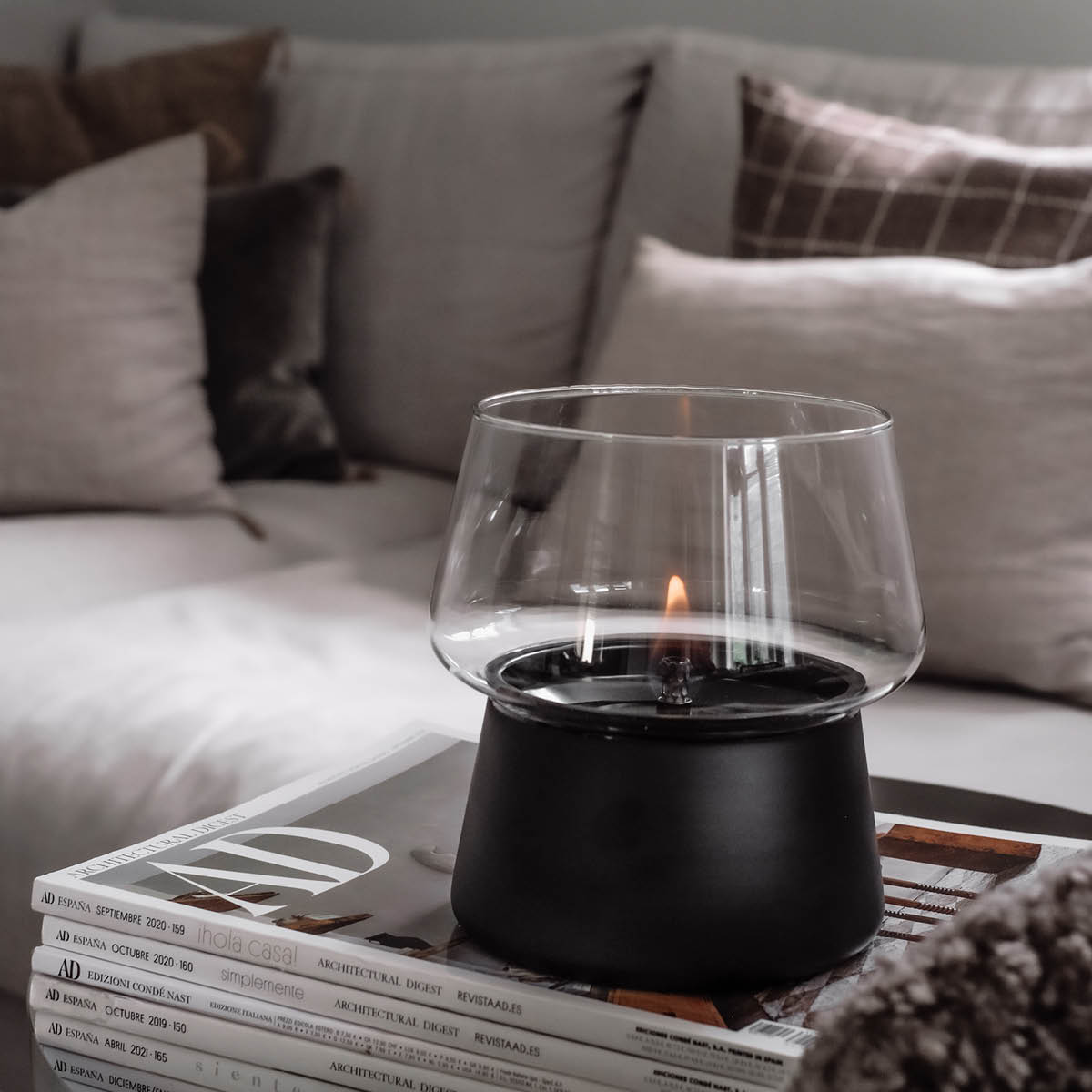 Amaryllis Lykta 14 cm Svart