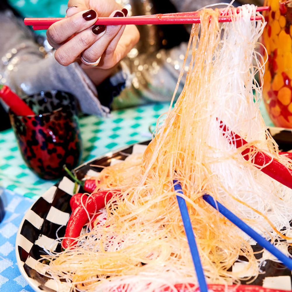 Messy Glas 33 cl Svart/Klar