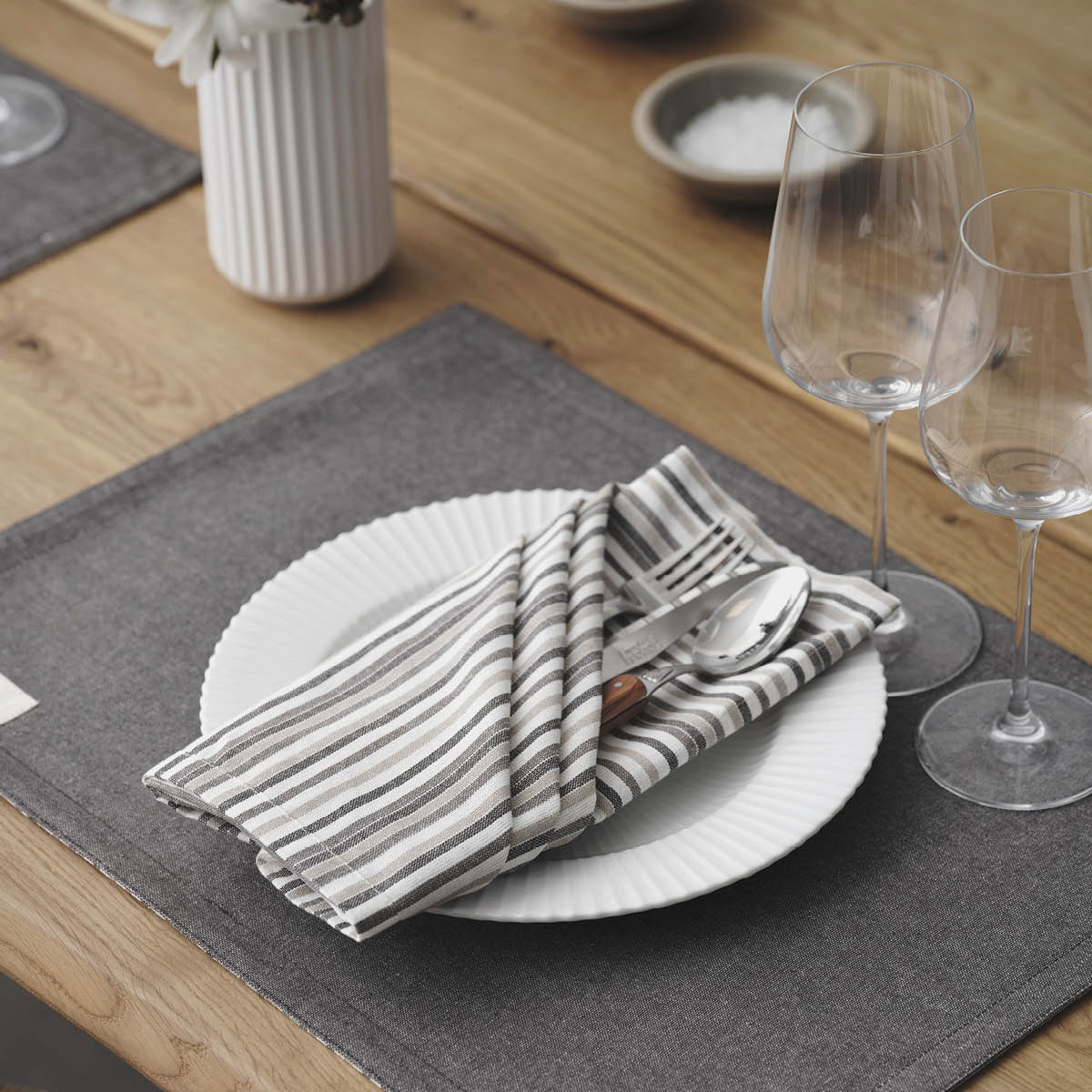 Tygservett 55x55 cm Small Stripes