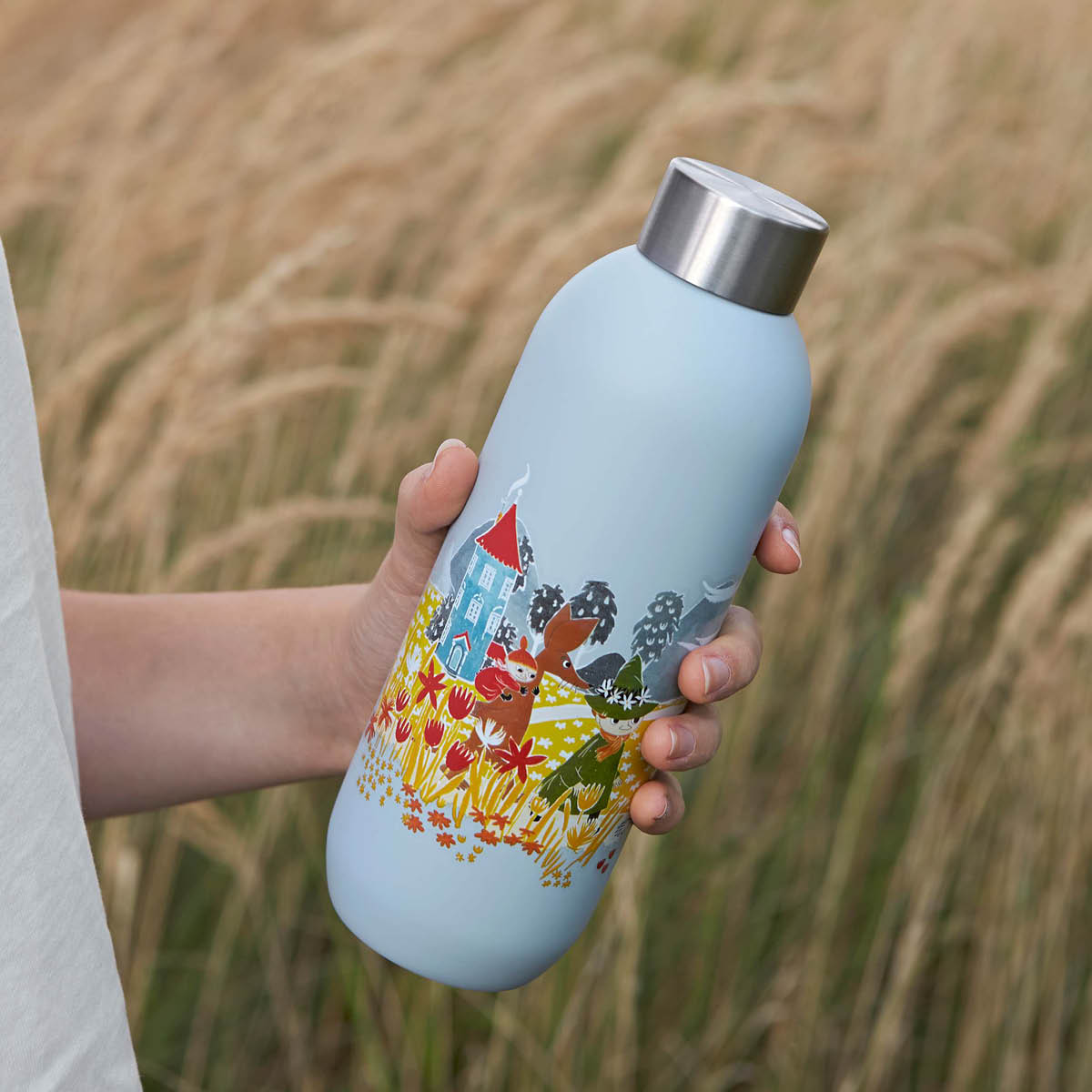 Mumin Dricksflaska 75 cl Soft Sky