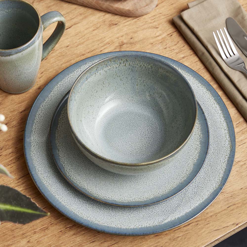 Tallrik 26 cm Lärka Grå-Grön