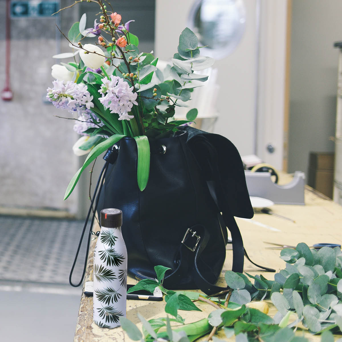 Bottle Up Termoflaska 50 cl Vit/Mörkgrön