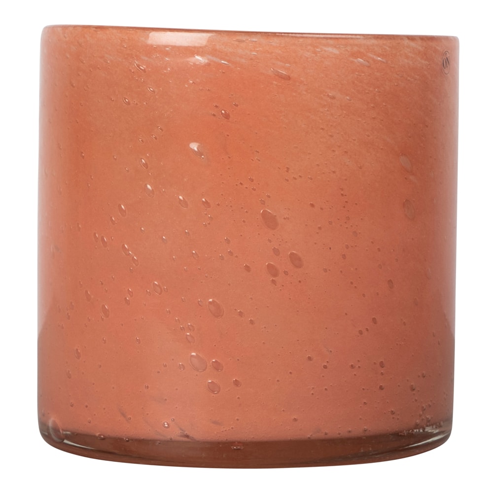 Calore Ljuslykta 15x15 cm Korall