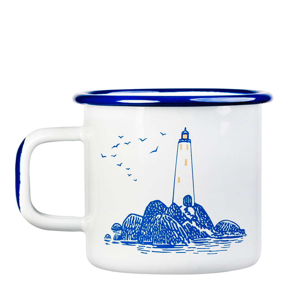 Mumin Emaljmugg Sailors 3,7 dl Vit