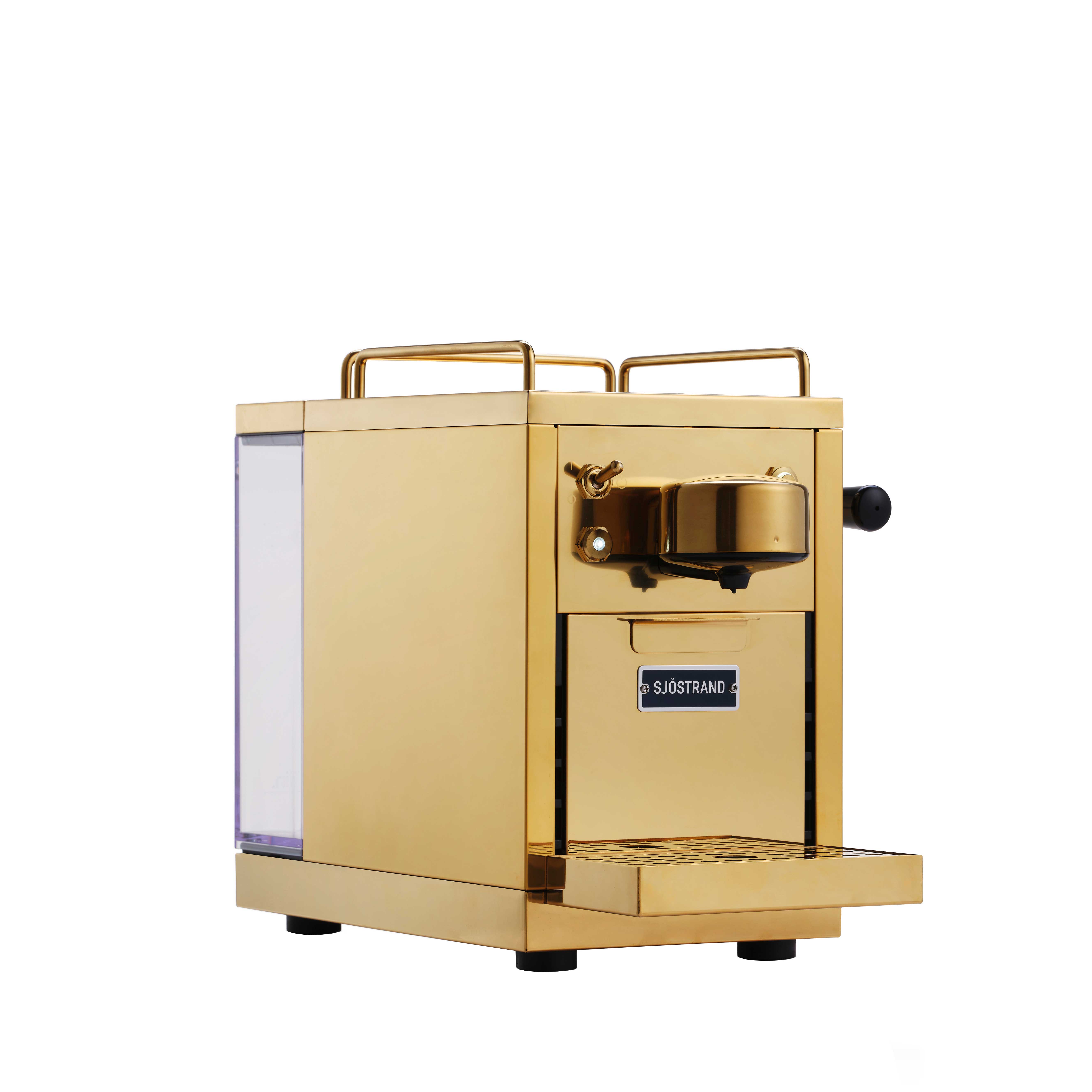 Espressomaskin för kapslar Mässing