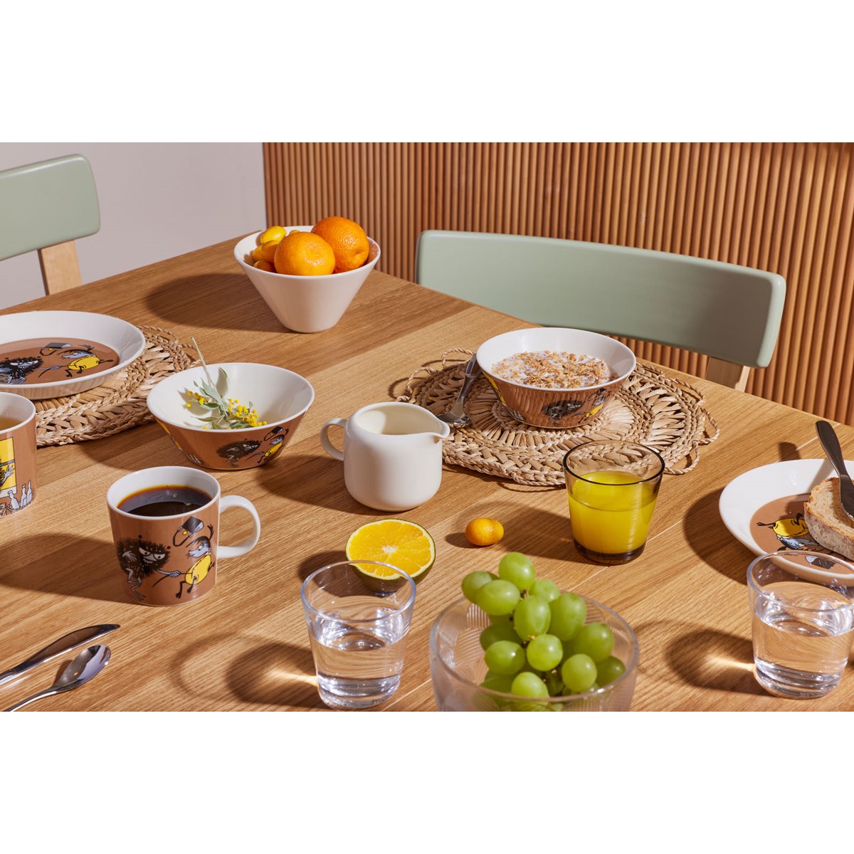 Mumin Skål Stinky i Farten 15 cm Brun