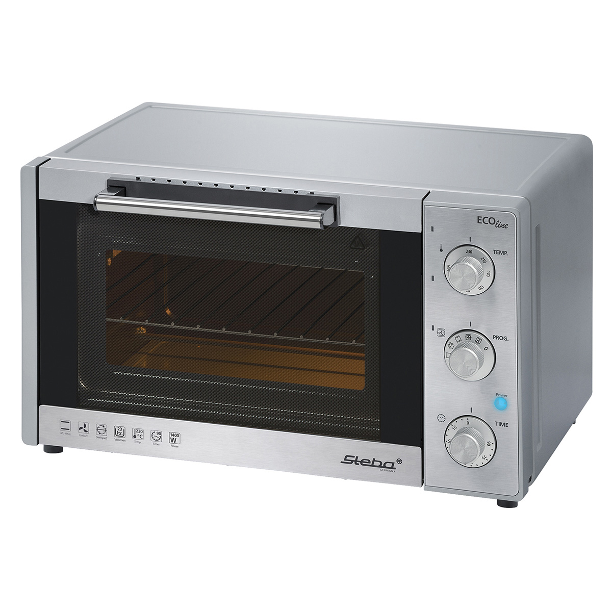 Kb28Eco Miniugn Varmluft 28L Silver/Stål