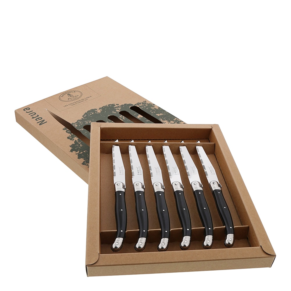 Grillkniv 6-pack Biodegradable Svart