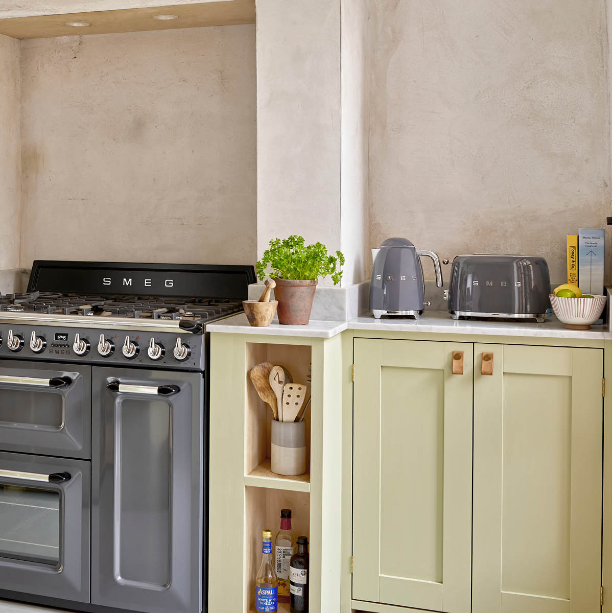 Smeg 50's Style Vattenkokare 1,7 L Grå