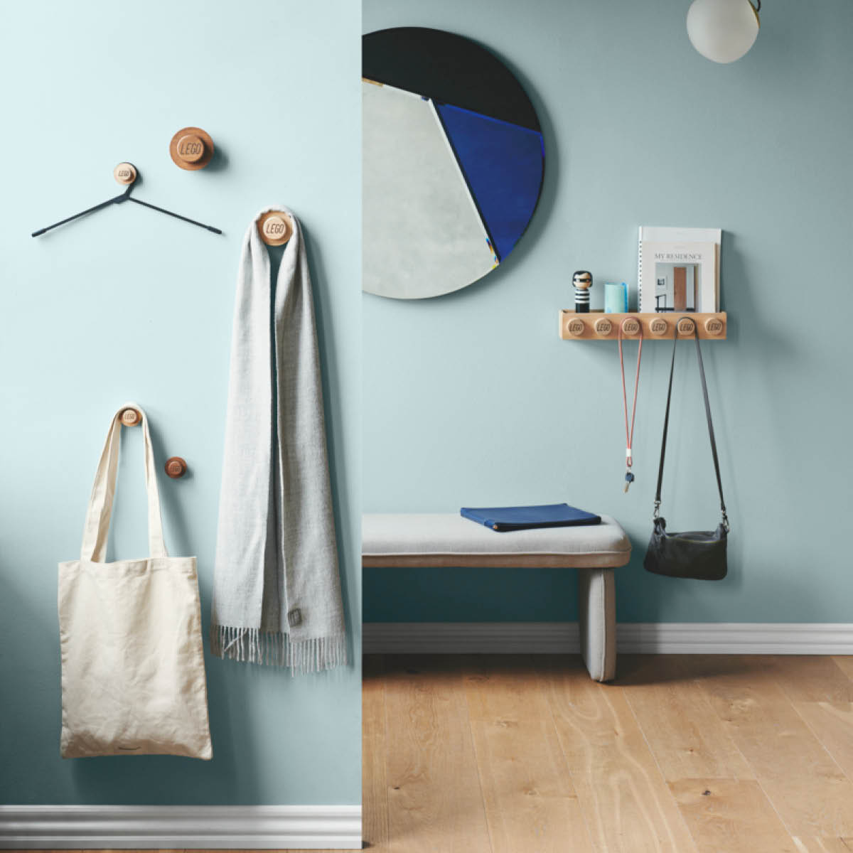 Wooden collection Krokar 3-pack 1x1 Ljus Ek