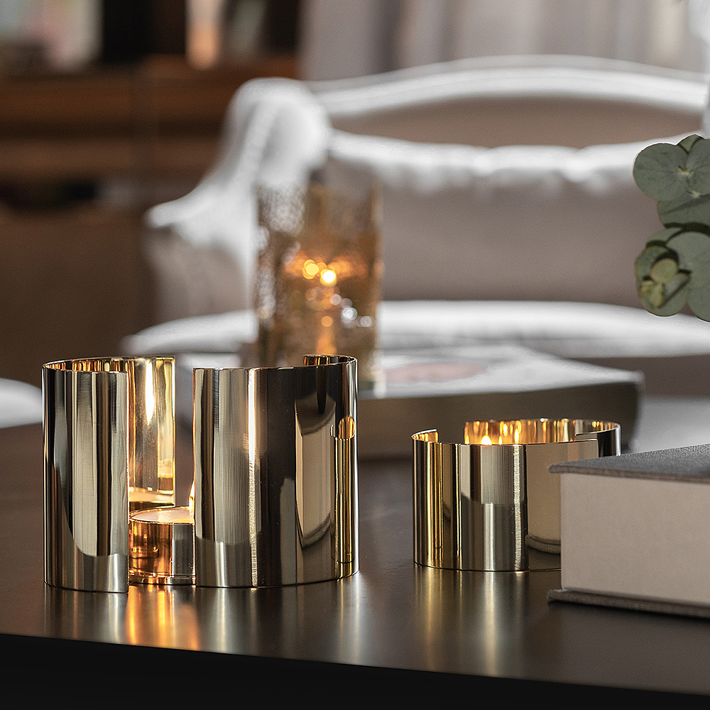 Infinity Ljuslykta 3 delar 6 cm Mässing