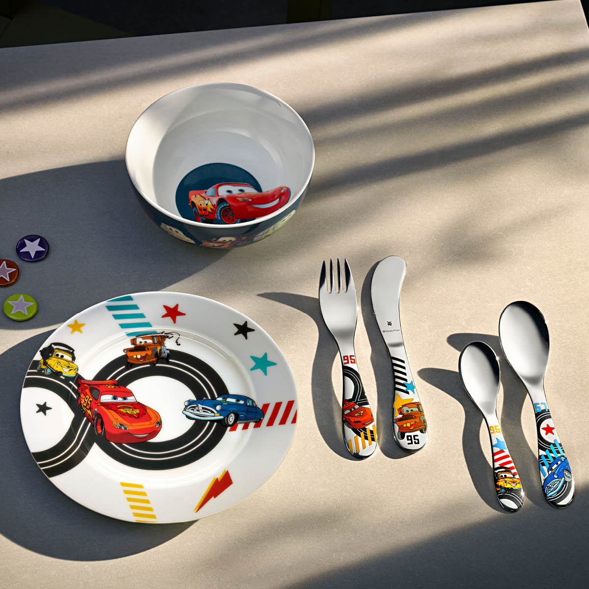 Bilar Barnservis 6 delar