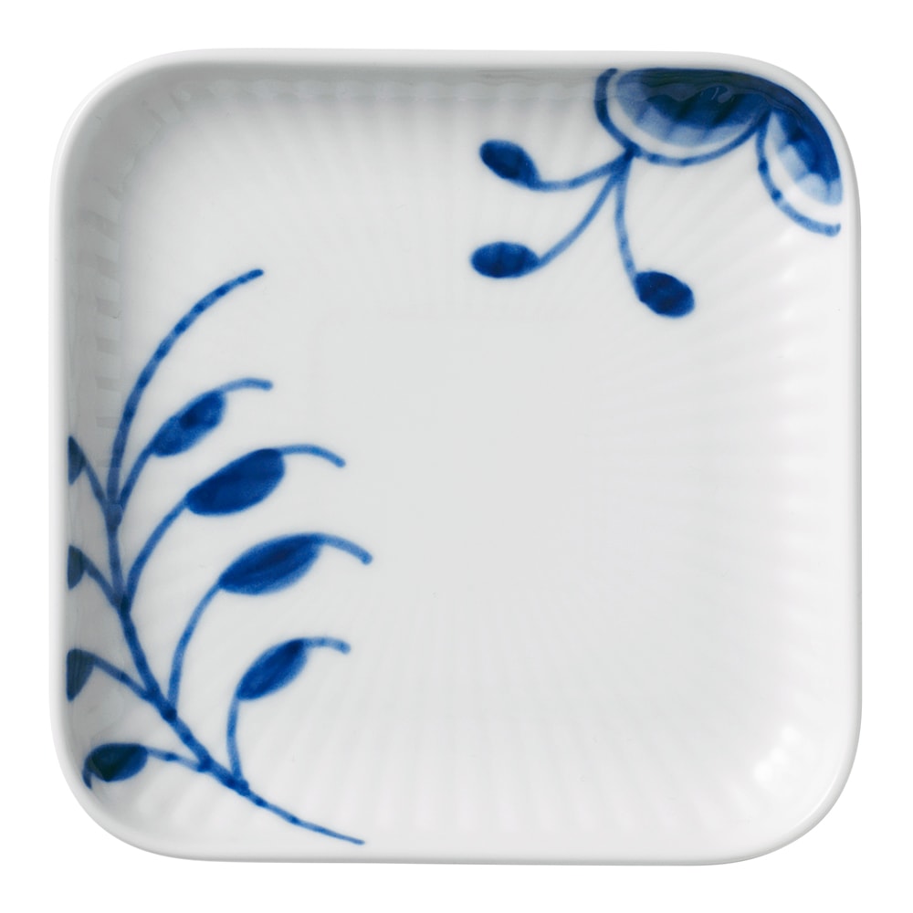 Blue Fluted Mega Tallrik 9x9 cm