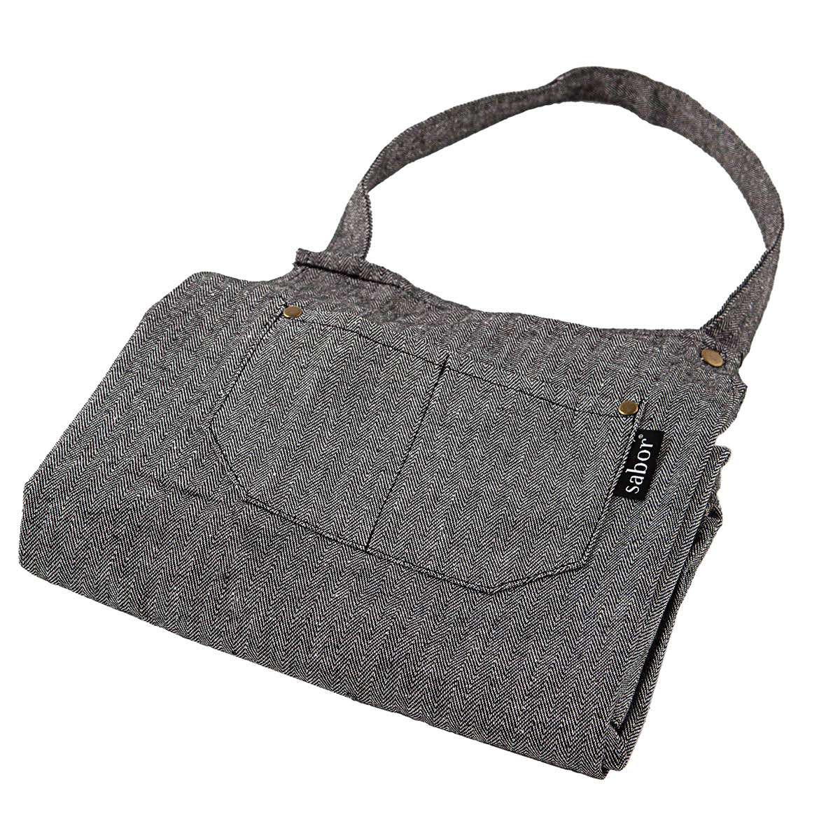 Home Förkläde 70x85 cm Grå/Svart