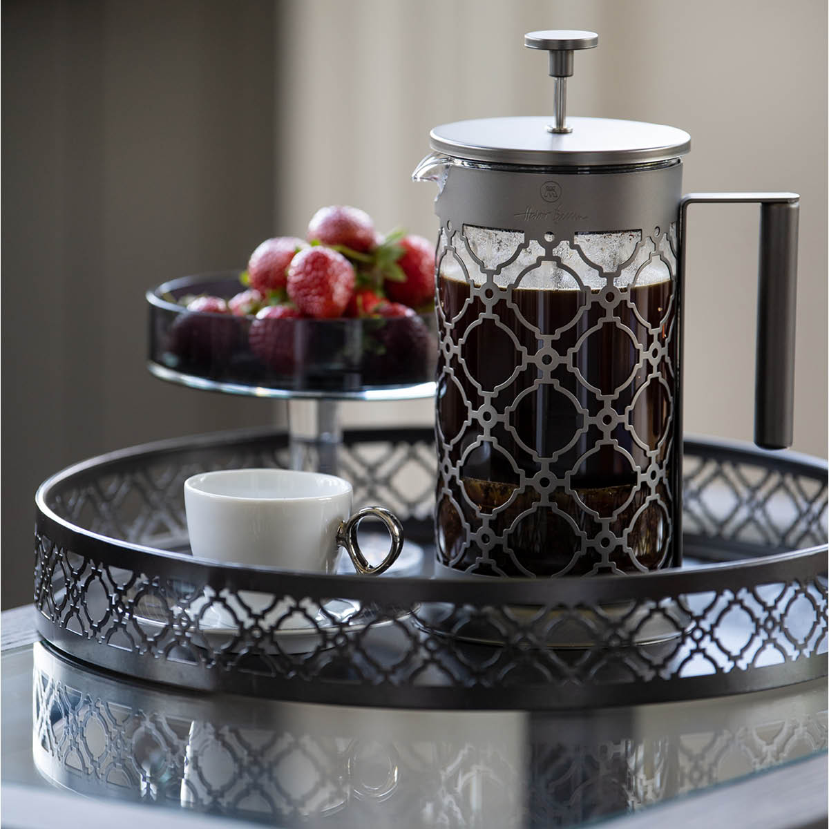 Cape Dekorfat 35 cm Matt Gunmetal