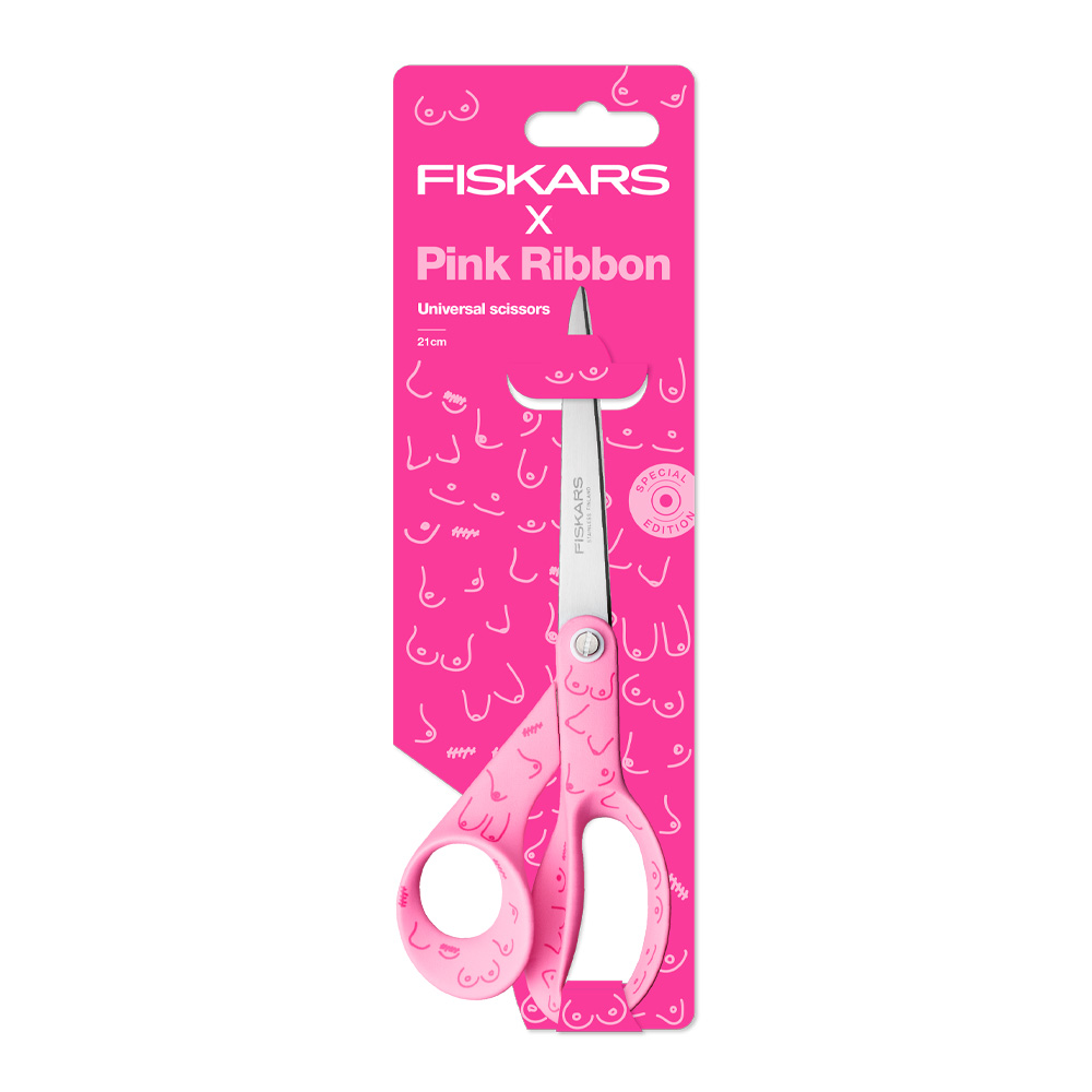 Fiskars x Rosa Bandet Universalsax 21 cm