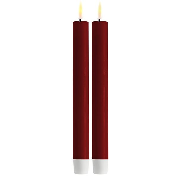 Kronljus Led 2x24 cm 2-pack Bordeaux