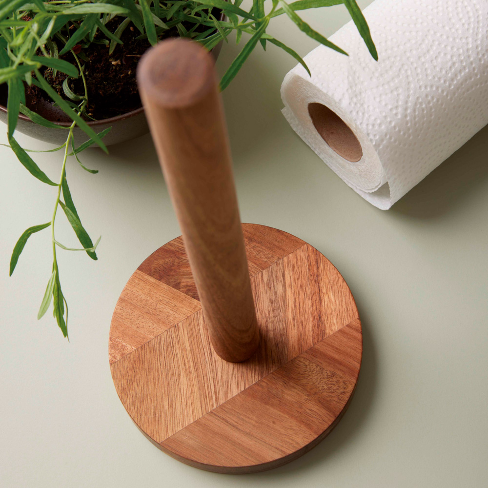 Hushållspappershållare 30.5 cm Akacia