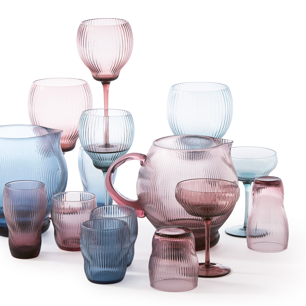 Pum Vinglas 24,5 cm 2-pack Blå