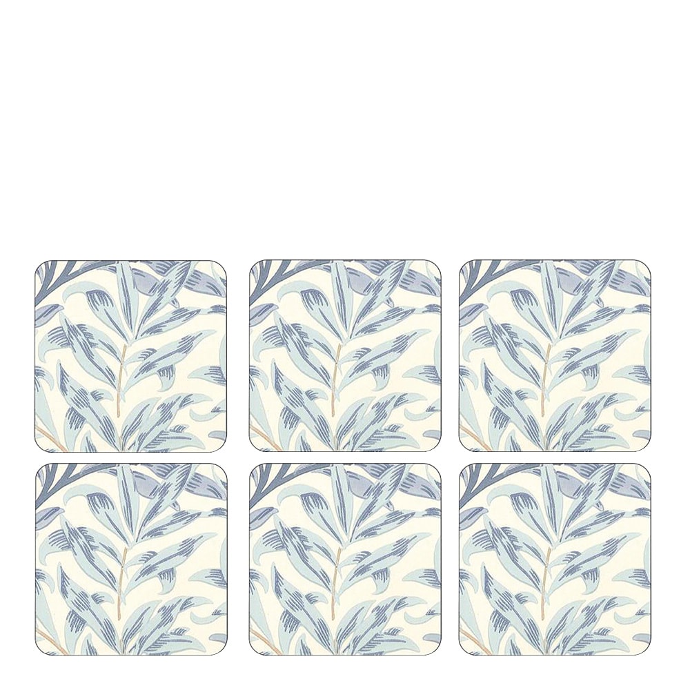 Willow Bough Glasunderlägg 6-pack Blå