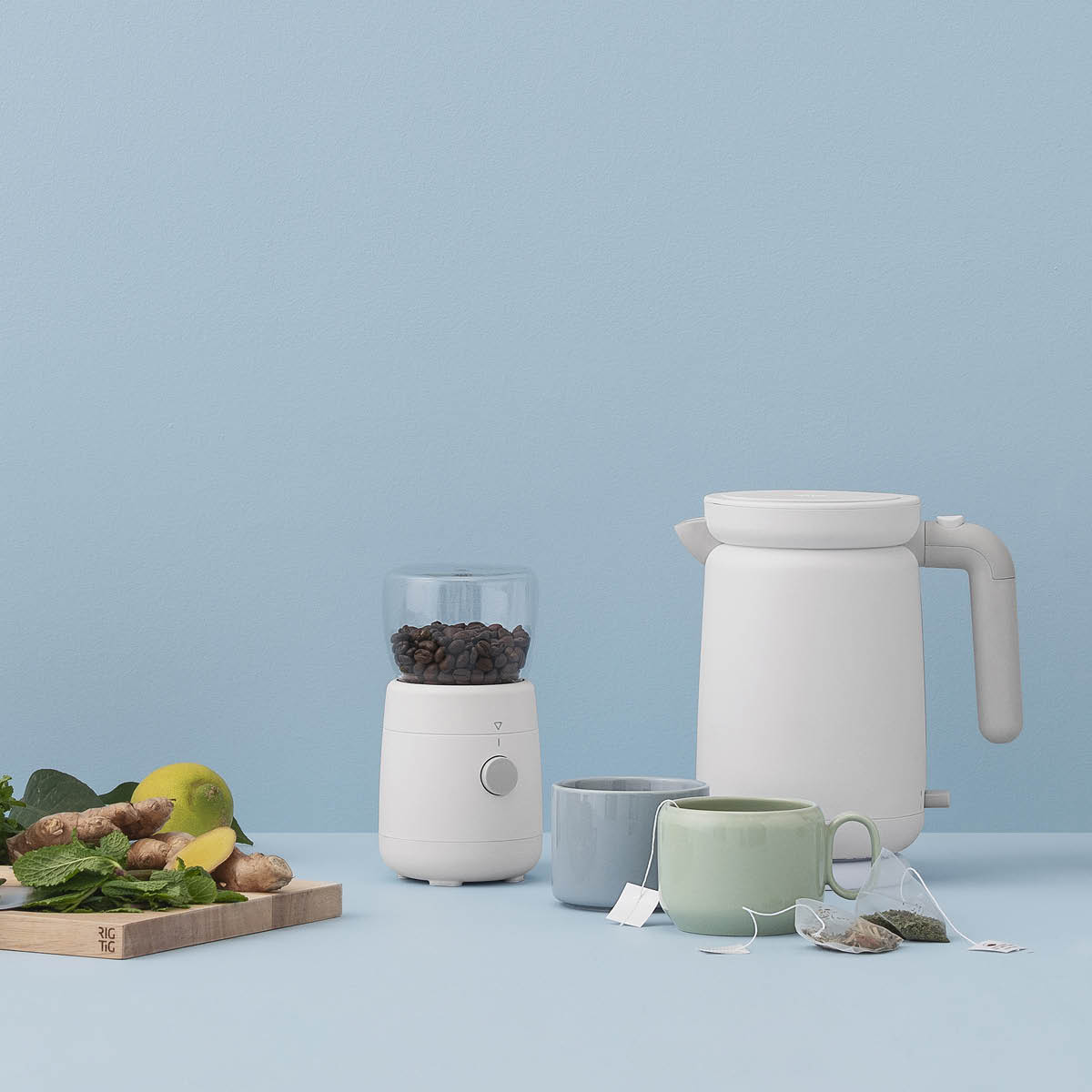 Foodie Kaffekvarn elektrisk Vit