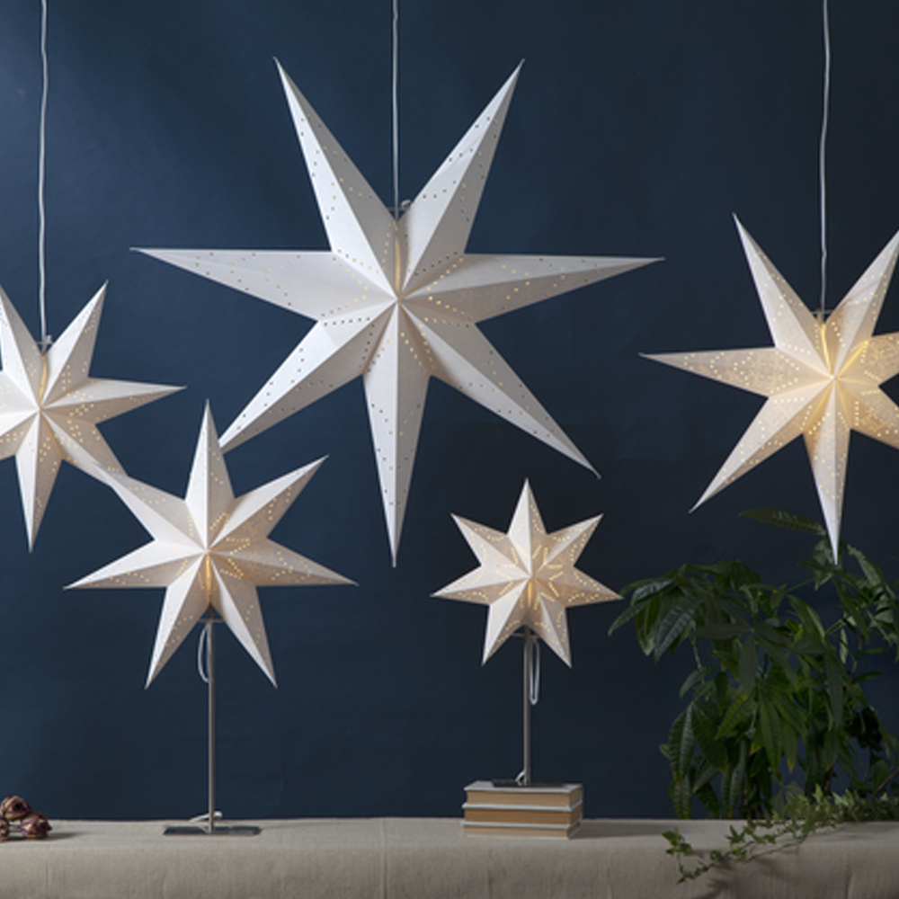 Sensy Pappersstjärna 70 cm Vit