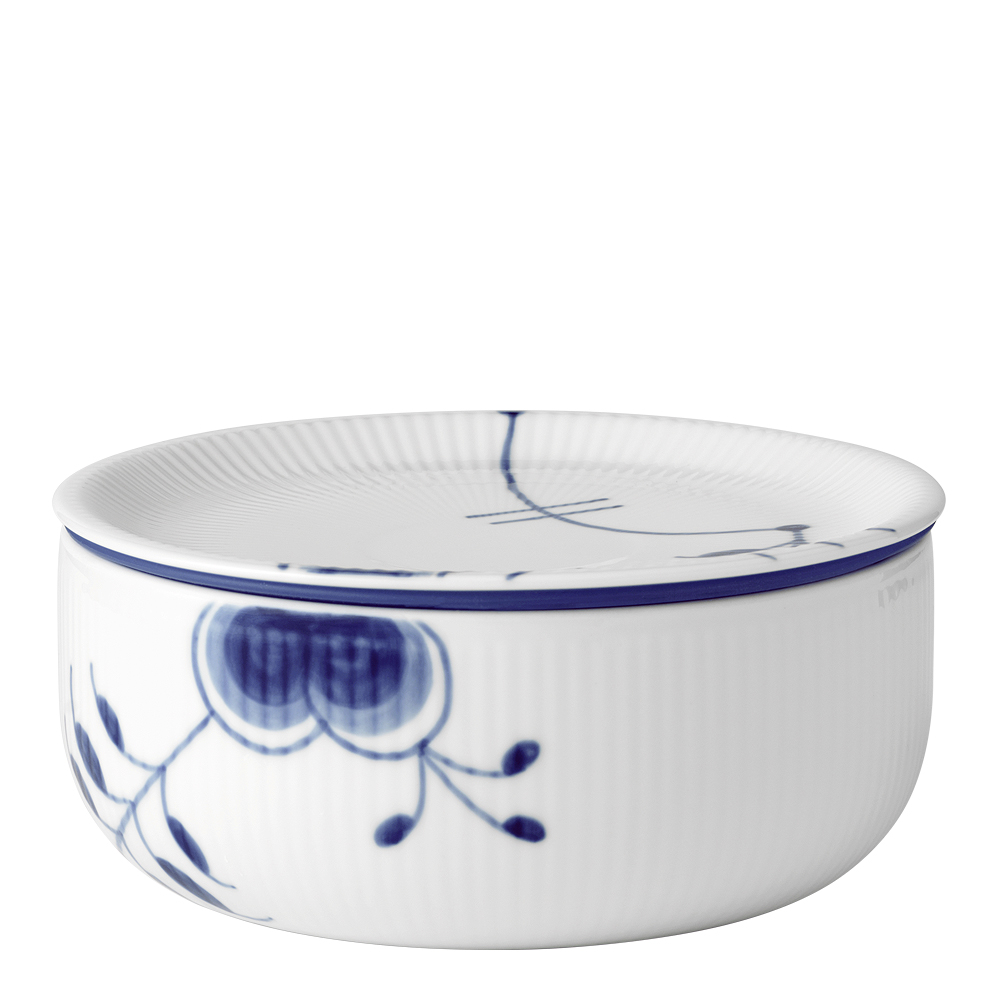 Blue Fluted Mega Förvaringsburk med lock 75 cl