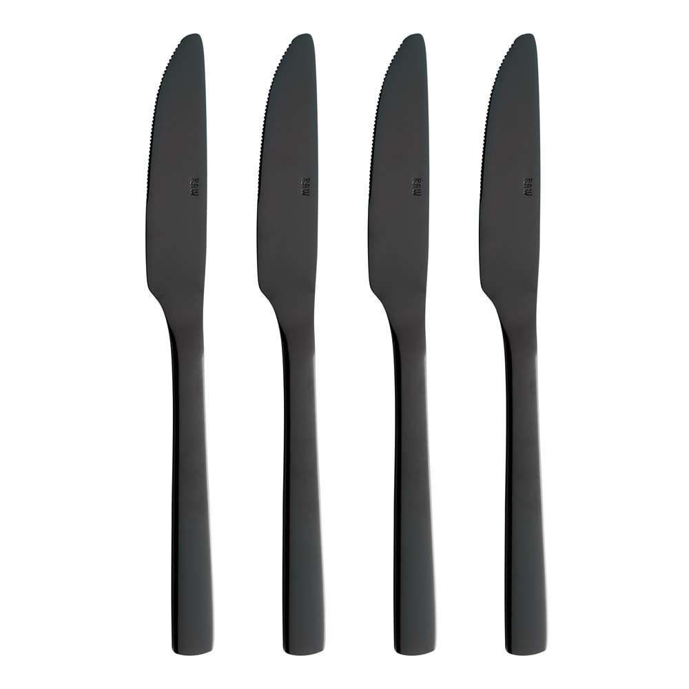 RAW Kniv 4-pack Svart
