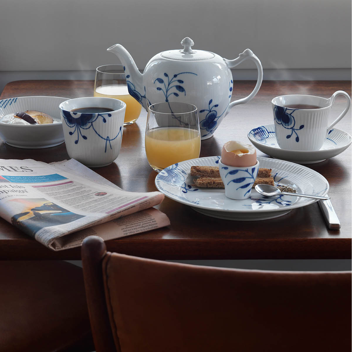 Blue Fluted Mega Termomugg 26 cl