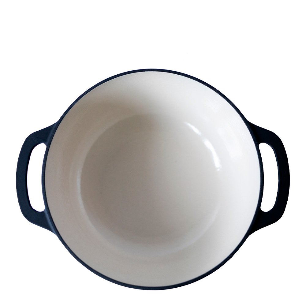 Gjutjärnsgryta mattemaljerad 3 L Mattsvart