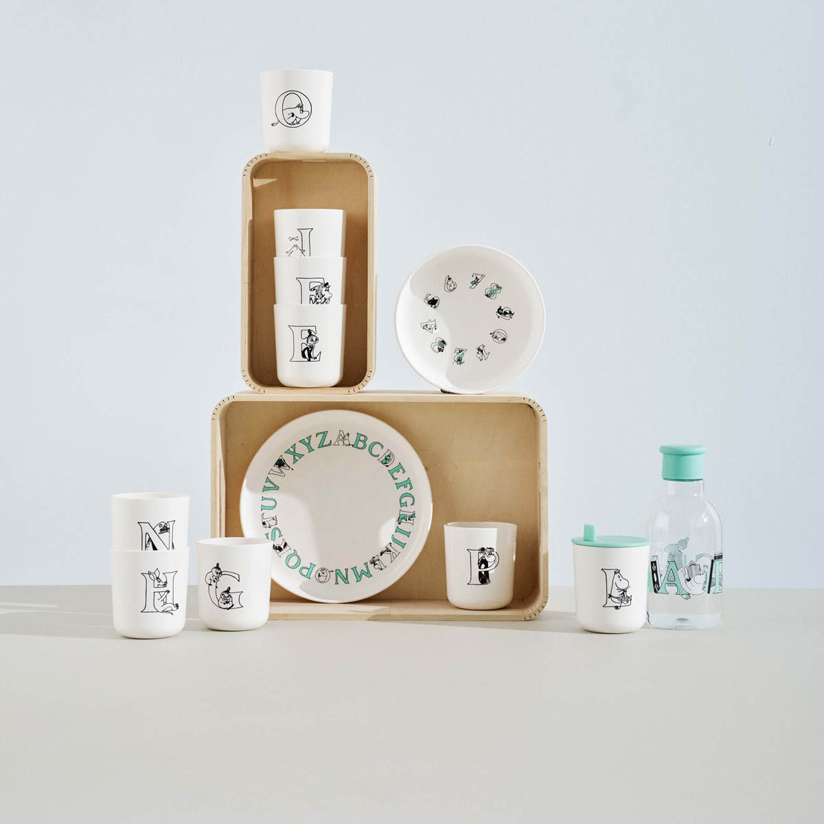 Moomin ABC Mugg 20 cl H Vit