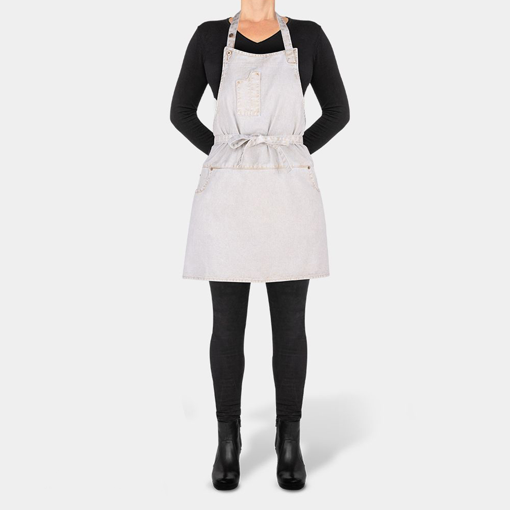 Förkläde Fem Fickor SlimFit Goldish White