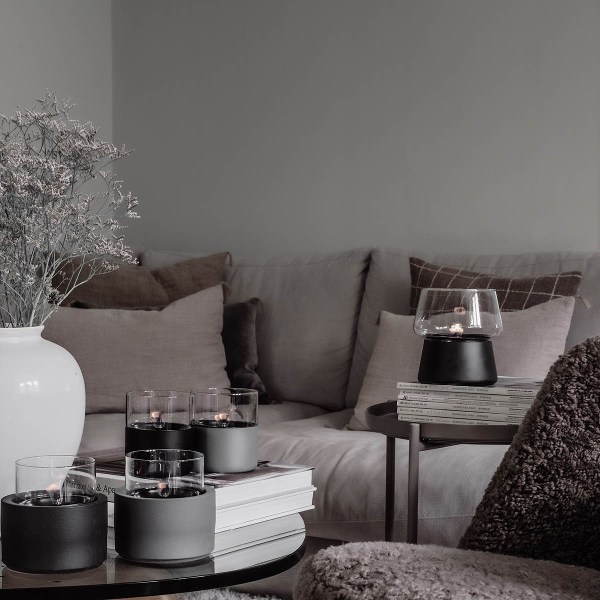 Amaryllis Lykta 14 cm Svart