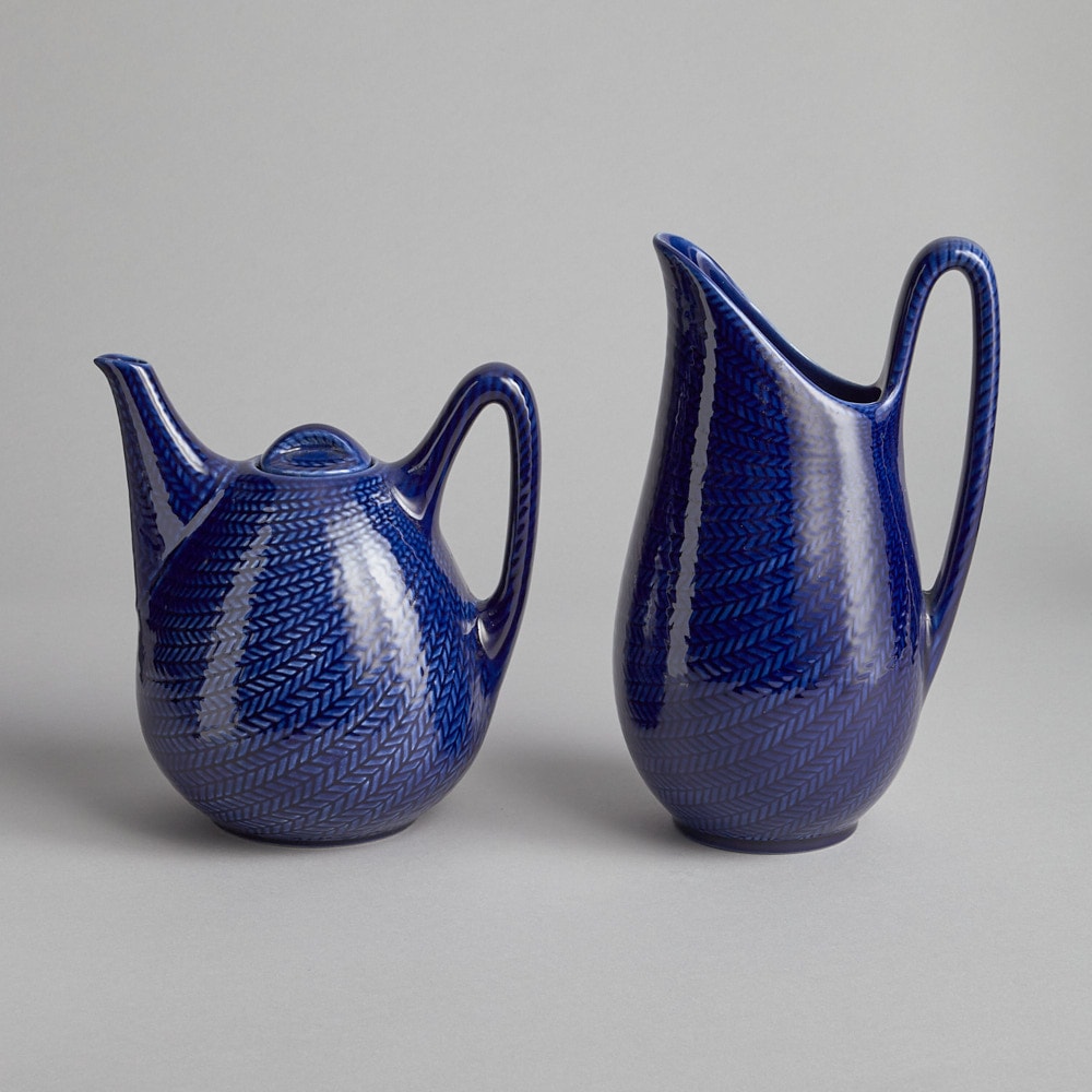 SÅLD Tekanna och Tillbringare "Blå Eld"