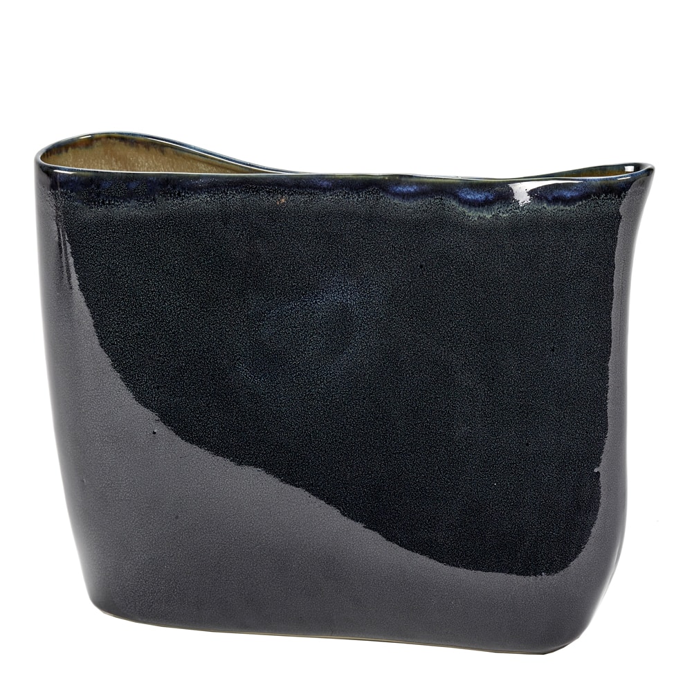 Terres de Rêves Vas Keramik 25 cm Mörkblå/Sand