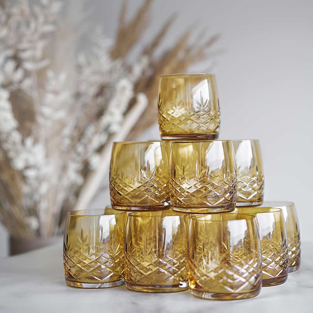 Crispy Aqua Glas 23 cl 2-pack Gul