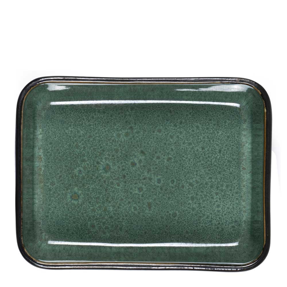 Form 19x14 cm Svart/Grön