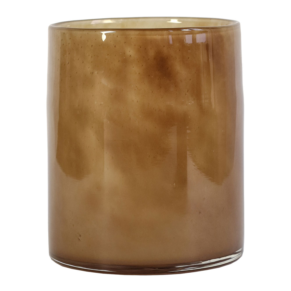 Lyric Ljuslykta Glas 15x18 cm Brun