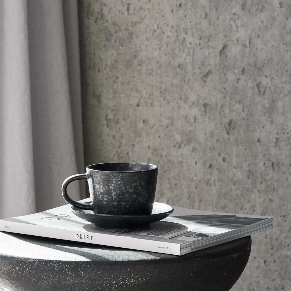 Pion Kopp med fat 23 cl Svart/Brun