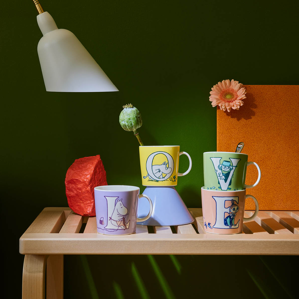 Muminmugg V ABC 40 cl Grön