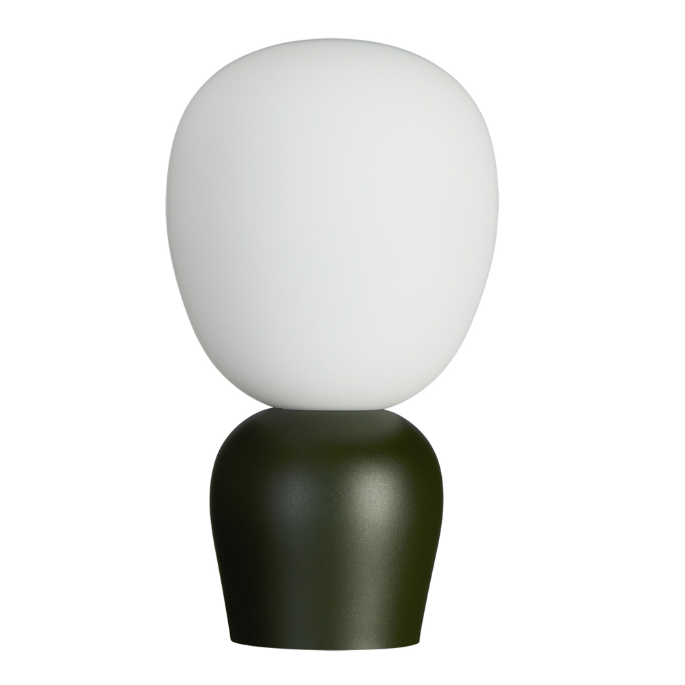 Buddy Bordslampa 18,4 cm Bottle Green/Opal Glas