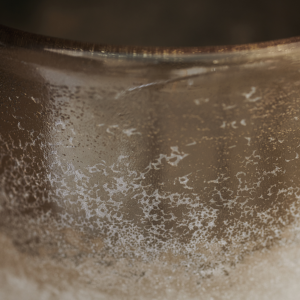 Mist Ljushållare Glas 11,5 cm Ljusbrun